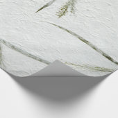 Dunne blades met grasfoto van Japans rijstpapier Cadeaupapier (Hoek)