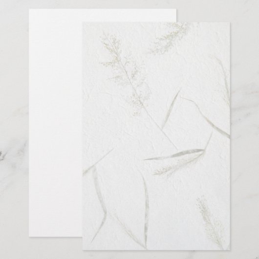 Dunne blades van gras, Japans rijstpapier Briefpapier (Voorkant / Achterkant)