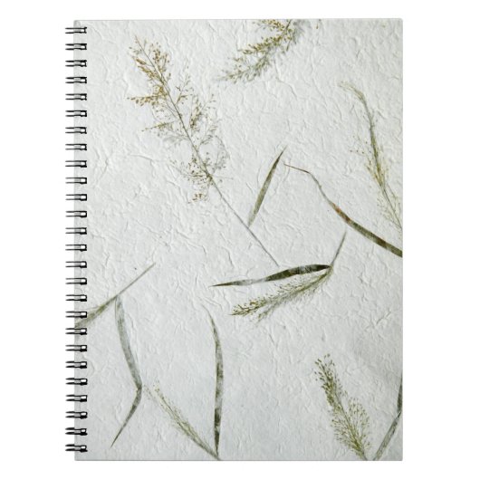 Dunne blades van gras, Japans rijstpapier Notitieboek (Voorkant)