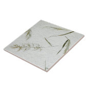 Dunne blades van gras, Japans rijstpapier Tegeltje (Zijkant)