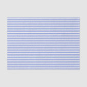 Dunne blauwe en witte strepen - Weefpapier Tissuepapier (Voorkant)