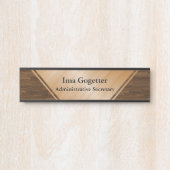 Dunne blauwe lijn - Aangepast deurteken Deurbordje (Voorkant)