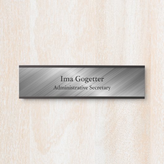 Dunne blauwe lijn - Aangepast deurteken Deurbordje (Voorkant)