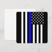 Dunne Blauwe Lijn Amerikaanse Stijl (Voorkant / Achterkant)