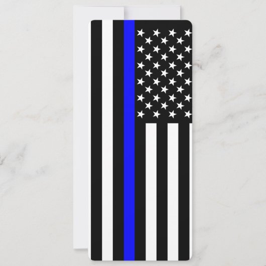Dunne Blauwe Lijn Amerikaanse Stijl (Voorkant)