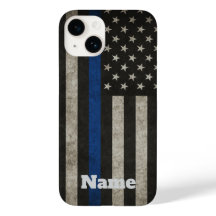 Dunne Blauwe Lijn Amerikaanse Vlag Telefoonhoes me