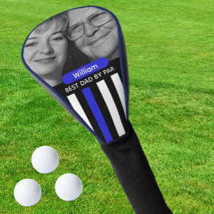 Dunne Blauwe Lijn, Beste Papa, Foto, Monogram, Vla Golfheadcover