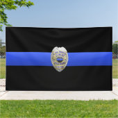 Dunne Blauwe Lijn Broeders Bewaarder Badge Banner (Buitenkant)