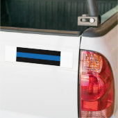 Dunne Blauwe Lijn Bumpersticker (Op Truck)