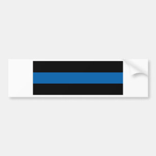 Dunne Blauwe Lijn Bumpersticker