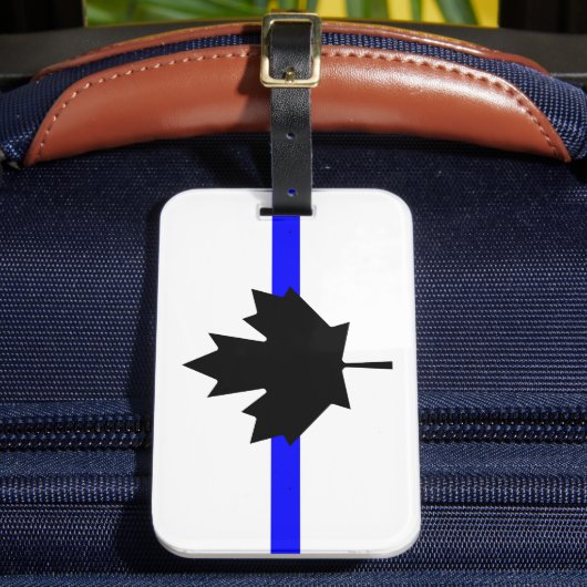 Dunne blauwe lijn - Canada versie Bagagelabel (Voorkant Insitu 2)