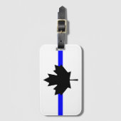 Dunne blauwe lijn - Canada versie Bagagelabel (Voorkant (verticaal))
