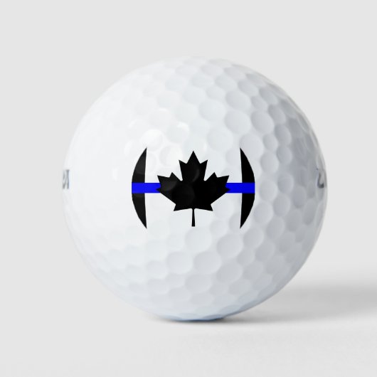 Dunne blauwe lijn - Canada versie Golfballen (Voorkant)