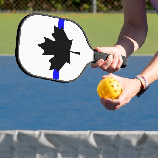Dunne blauwe lijn - Canada versie Pickleball Paddle (Insitu)