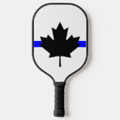 Dunne blauwe lijn - Canada versie Pickleball Paddle (Achterkant)
