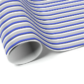 Dunne Blauwe Lijn Elegant Inpakpapier (Rol Hoek)