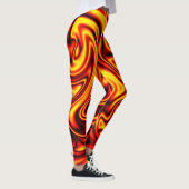 Dunne blauwe lijn - Fireball Leggings (Rechts)