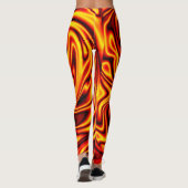 Dunne blauwe lijn - Fireball Leggings (Achterkant)