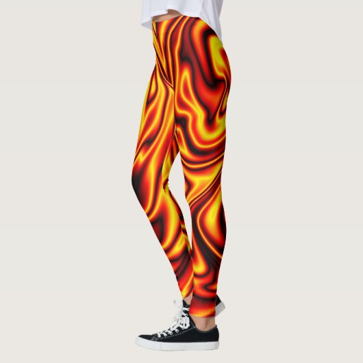 Dunne blauwe lijn - Fireball Leggings (Links)
