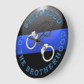 Dunne blauwe lijn - gekleed aan de Broederschap Grote Klok (Hoek)