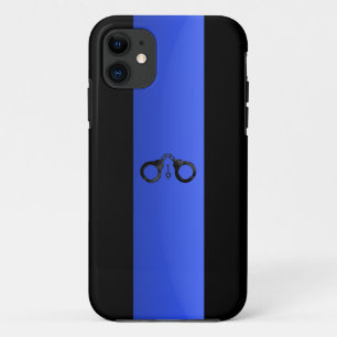 Dunne Blauwe Lijn & Handboeien Case-Mate iPhone Ho Case