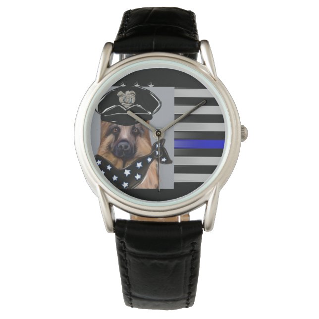 DUNNE BLAUWE LIJN HORLOGE (Voorkant)
