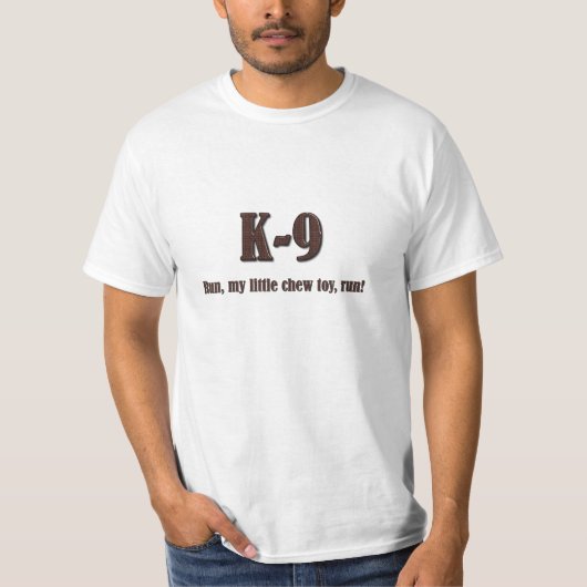 Dunne blauwe lijn K9 T-shirt (Voorkant)