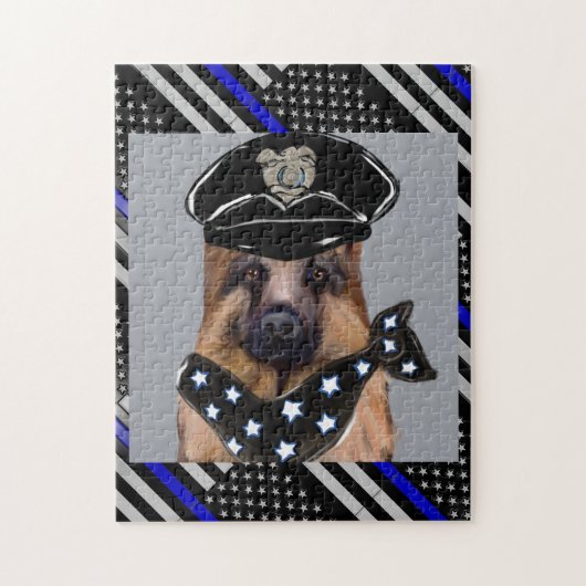 DUNNE BLAUWE LIJN LEGPUZZEL (Verticaal)