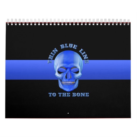 Dunne blauwe lijn naar de bot kalender (Hoes)