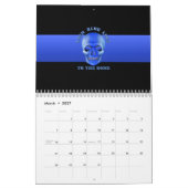 Dunne blauwe lijn naar de bot kalender (Mar 2027)