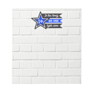 Dunne blauwe lijn... notitieblok