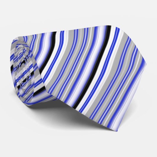 Dunne blauwe lijn onberispelijke Stripes-Stropdas Stropdas (Opgerold)