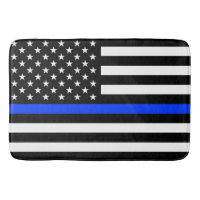 Dunne Blauwe Lijn Politie Vlag