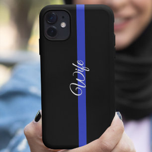 Dunne Blauwe Lijn: Politie Vrouw Iphone SE/5/5s Ho 11 Hoesje