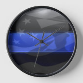 Dunne Blauwe Lijn Salute Vlag (Voorkant)