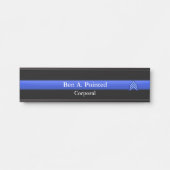 Dunne blauwe lijn - sergeant Stripes - deurbord Deurbordje (Voorkant)