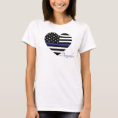 Dunne blauwe lijn: Tanktop van de politiedochter (Voorkant)