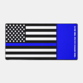 [Dunne blauwe lijn] Terug naar de blauwe politie Bureaumat (Voorkant)