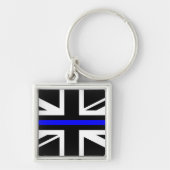 Dunne blauwe lijn - Verenigd Koninkrijk Sleutelhanger (Voorkant)