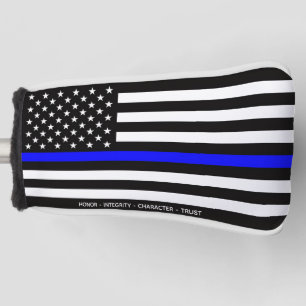 Dunne Blauwe Lijn Vlag (Verenigde Staten) Golfheadcover