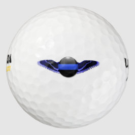 Dunne Blauwe Lijn Vleugels Custom Golf Balls Golfballen