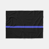 Dunne blauwe lijndeken voor LEO Fleece Deken (Voorkant (Horizontaal))