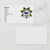 dunne blauwe lijnkaart visitekaartje (Voorkant / Achterkant)