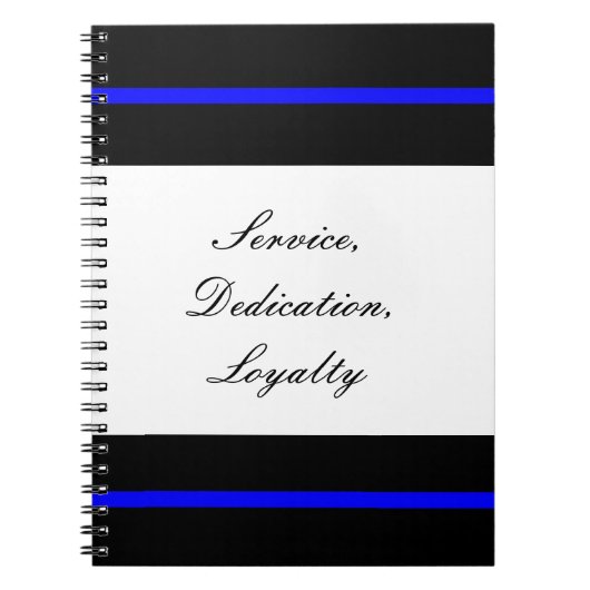 Dunne blauwe lijnlaptop notitieboek (Voorkant)