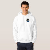 Dunne blauwe lijnopdruk - PS K9 Hoodie (Voorkant volledig)