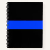 Dunne blauwe lijnrechtshandhavingsnotebook 8,5 inc notitieboek (Voorkant)