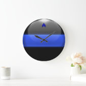 Dunne blauwe lijnsergeant Stripes (witte versierin Grote Klok (Huis)