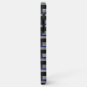 Dunne blauwe lijnvlag Case-Mate iPhone case (Achterkant/links)