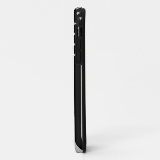 Dunne blauwe lijnvlag Case-Mate iPhone case (Achterkant/links)