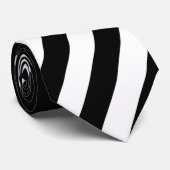 Dunne blauwe lijnvlag stropdas (Opgerold)